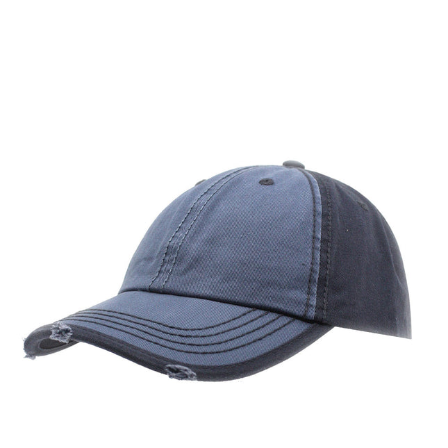 Washed Cotton Distressed Heavy Stitching Baseball Cap – Adjustable Dad Hat for Men & Women