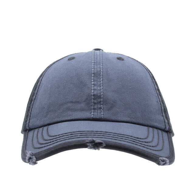 Washed Cotton Distressed Heavy Stitching Baseball Cap – Adjustable Dad Hat for Men & Women