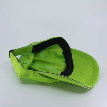 Athletic Moisture Wicking Reflective Sandwich Bill Soft Crown Mesh Cap