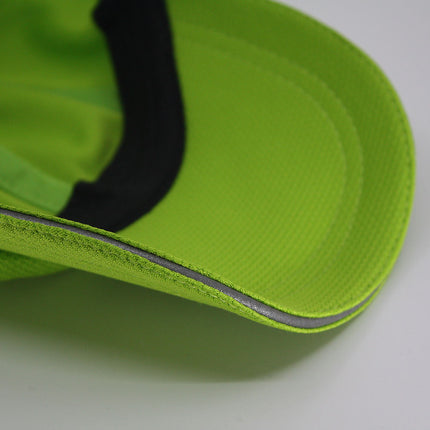 Athletic Moisture Wicking Reflective Sandwich Bill Soft Crown Mesh Cap