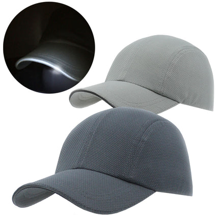 Athletic Moisture Wicking Reflective Sandwich Bill Soft Crown Mesh Cap