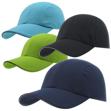 Athletic Moisture Wicking Reflective Sandwich Bill Soft Crown Mesh Cap