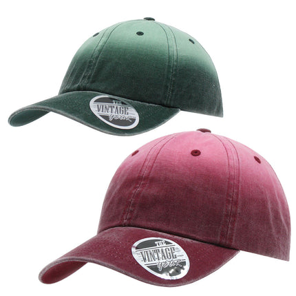 Gradient Print Canvas Cotton Low Profile Adjustable  Baseball Cap