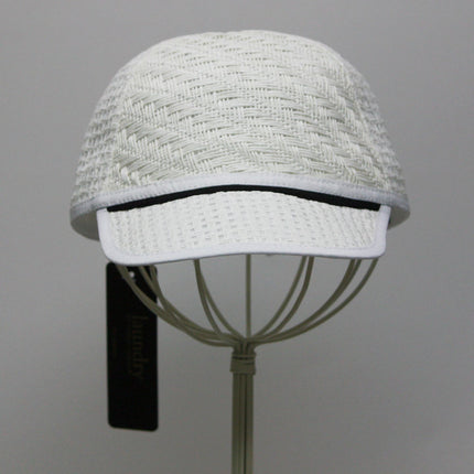 Laundry by Shelli Segal Straw Natural Weave Baseball Cap Sun Hat White