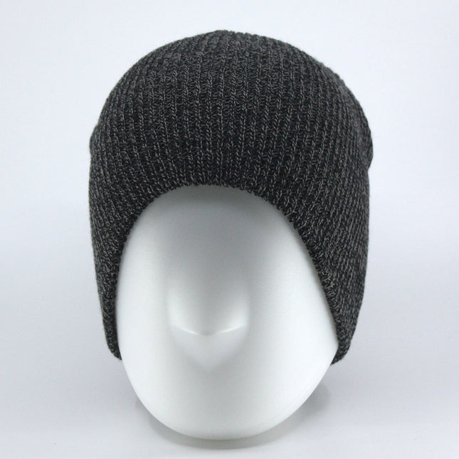Basic 9 1/2" Soft Premium Rib Knit Slouch Beanie