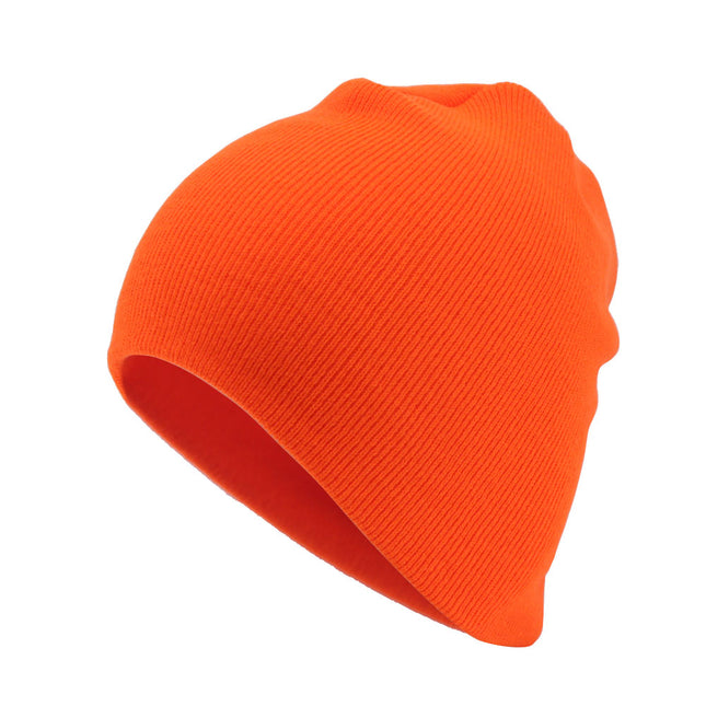 Basic 9 1/2" Soft Premium Rib Knit Slouch Beanie