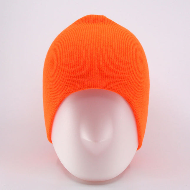Basic 9 1/2" Soft Premium Rib Knit Slouch Beanie