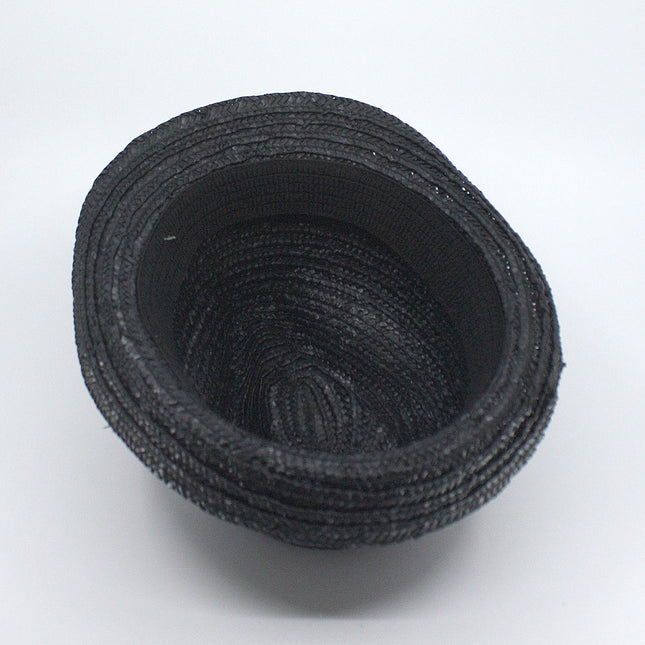 Braid Straw Lightweight Floral Band Fedora Natural