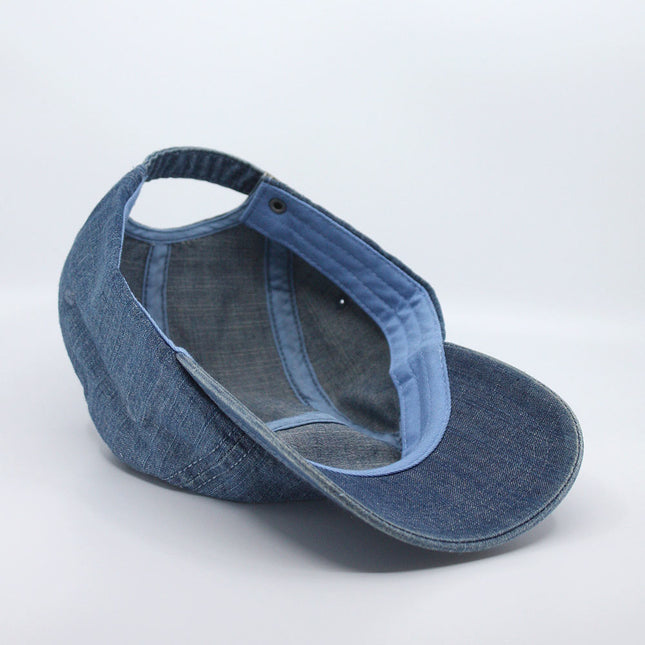Denim Cotton Adjustable Baseball Camper Cap