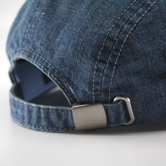 Denim Cotton Adjustable Baseball Camper Cap