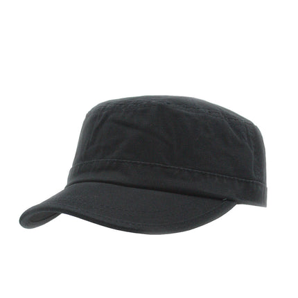 Enzyme Washed Camouflage Adjustable Military Army Cadet Cap