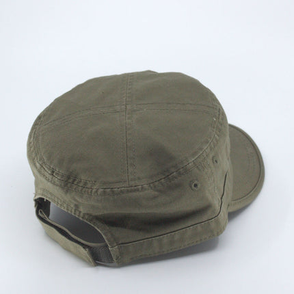 Enzyme Washed Camouflage Adjustable Military Army Cadet Cap