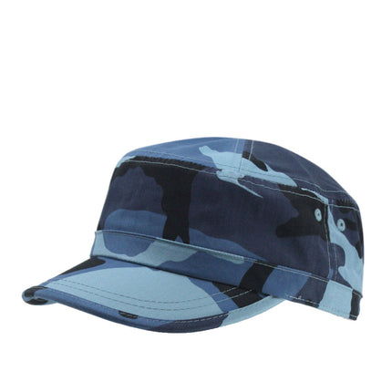 Enzyme Washed Camouflage Adjustable Military Army Cadet Cap