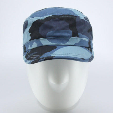 Enzyme Washed Camouflage Adjustable Military Army Cadet Cap