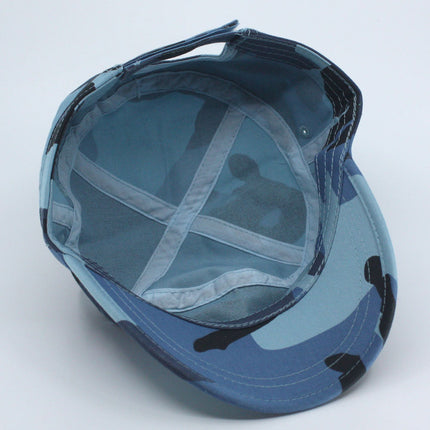 Enzyme Washed Camouflage Adjustable Military Army Cadet Cap