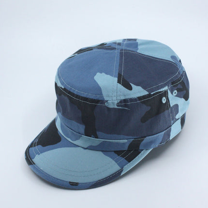 Enzyme Washed Camouflage Adjustable Military Army Cadet Cap