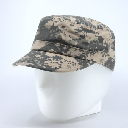 Enzyme Washed Camouflage Adjustable Military Army Cadet Cap
