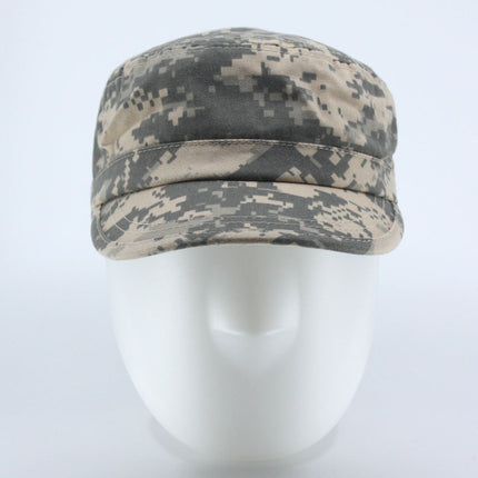 Enzyme Washed Camouflage Adjustable Military Army Cadet Cap