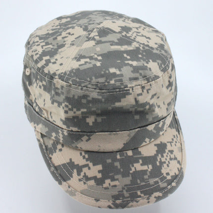 Enzyme Washed Camouflage Adjustable Military Army Cadet Cap