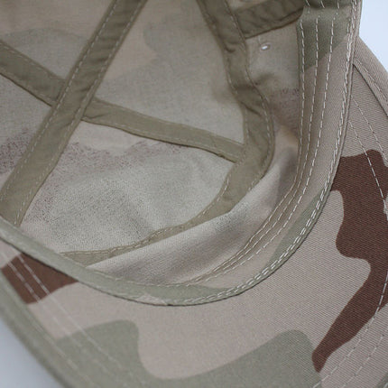 Enzyme Washed Camouflage Adjustable Military Army Cadet Cap