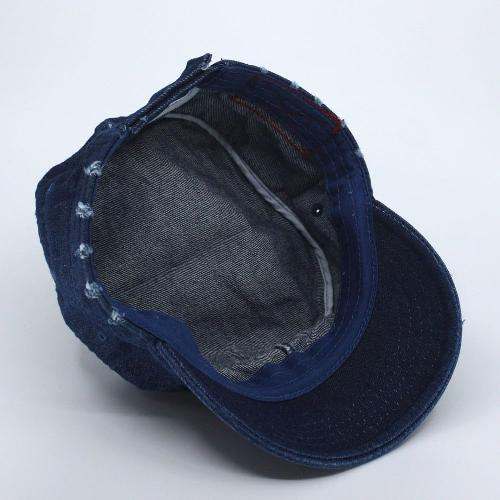 Distressed Red Stitch Low Profile Washed Cotton Adjustable