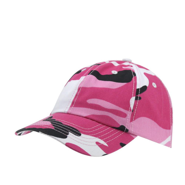 Enzyme Washed Camouflage Baseball Cap – Low Profile Unstructured Twill Hat, Adjustable Hook & Loop Strap, Camo Hunting & Streetwear Dad Hat