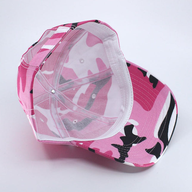 Enzyme Washed Camouflage Baseball Cap – Low Profile Unstructured Twill Hat, Adjustable Hook & Loop Strap, Camo Hunting & Streetwear Dad Hat