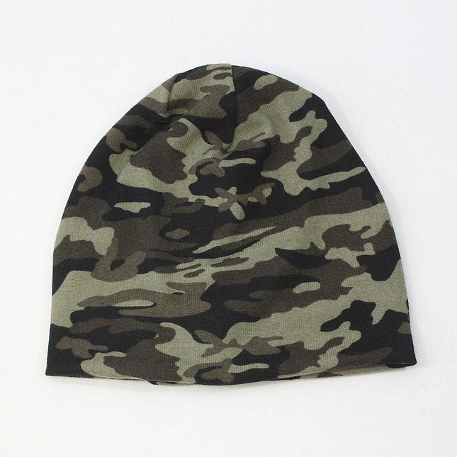 VintageYear Camouflage Jersey Knit Beanie 9 1/2"