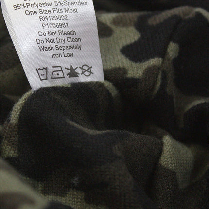 VintageYear Camouflage Jersey Knit Beanie 9 1/2"