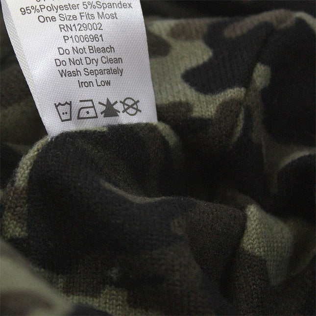 VintageYear Camouflage Jersey Knit Beanie 9 1/2"