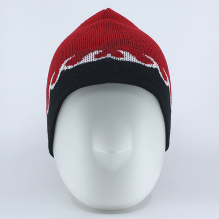 Reversible Knit Beanie Hat Skull Cap 8"