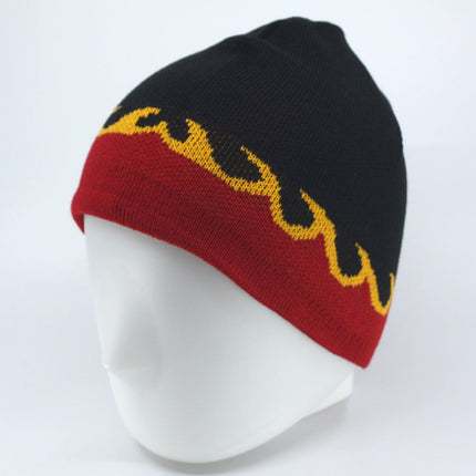Reversible Knit Beanie Hat Skull Cap 8"
