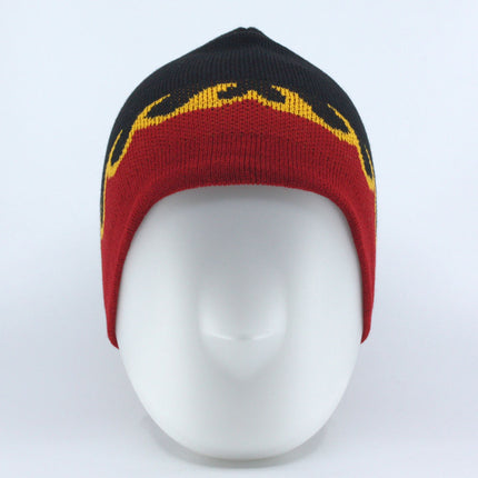 Reversible Knit Beanie Hat Skull Cap 8"
