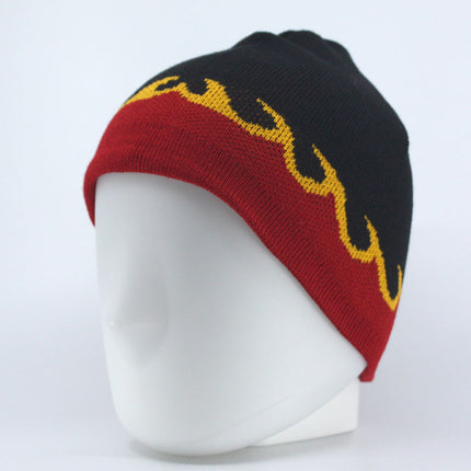 Reversible Knit Beanie Hat Skull Cap 8"