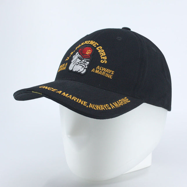 Deluxe Marine Bulldog Low Profile Adjustable Baseball Cap