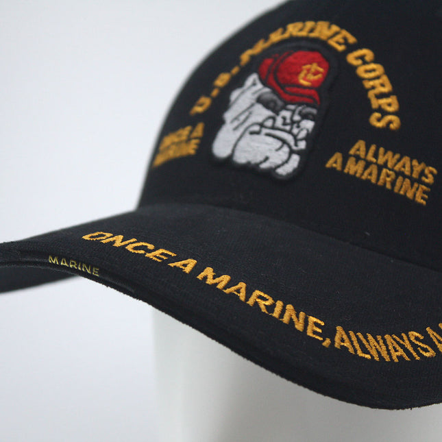 Deluxe Marine Bulldog Low Profile Adjustable Baseball Cap