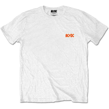 AC/DC Unisex Band Rock Alternative Cotton Back Print Short Sleeves Tee Shirt