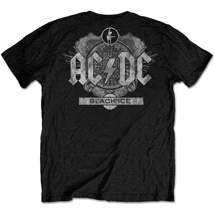 AC/DC Black Ice Unisex Band Rock Alternative Cotton Back Print Short Sleeves Tee Shirt