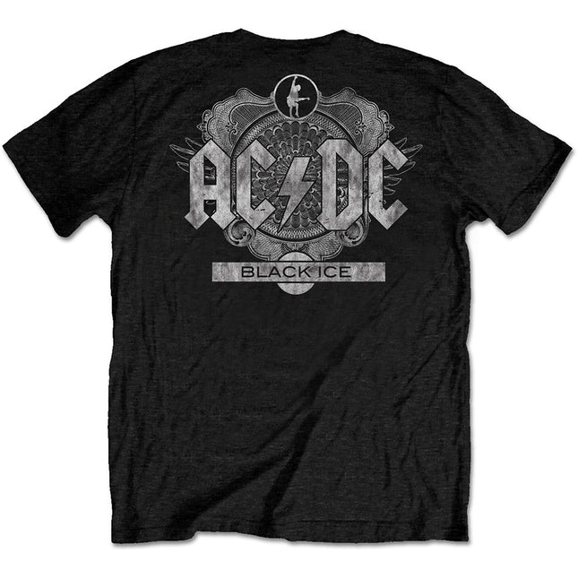 AC/DC Black Ice Unisex Band Rock Alternative Cotton Back Print Short Sleeves Tee Shirt