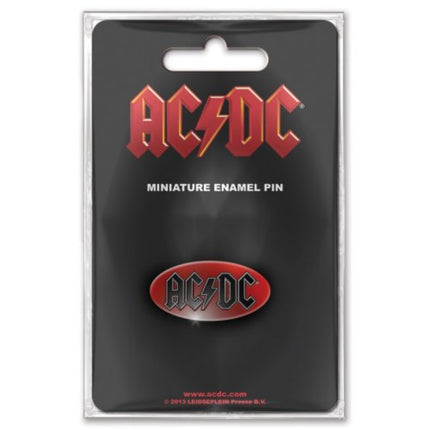 AC/DC Rock and Roll Iconic Mini Pin Badge Oval Logo