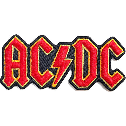 AC/DC 3D Logo Embroidered Woven Iron On Standard Patch