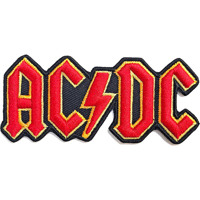 AC/DC 3D Logo Embroidered Woven Iron On Standard Patch