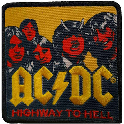 AC/DC Highway to Hell Alt Colour Embroidered Woven Iron On Standard Patch