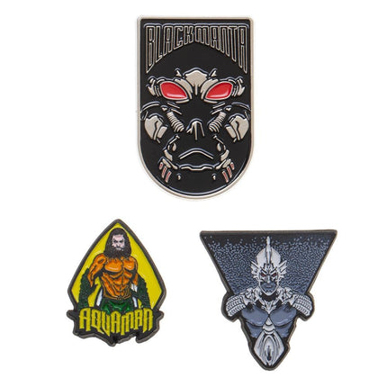 DC Comics Aquaman Enamel Metal Lapel Pin Badge Set