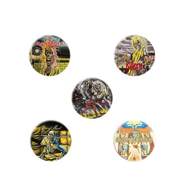 Iron Maiden Iconic Button Badge Pack Early Albums
