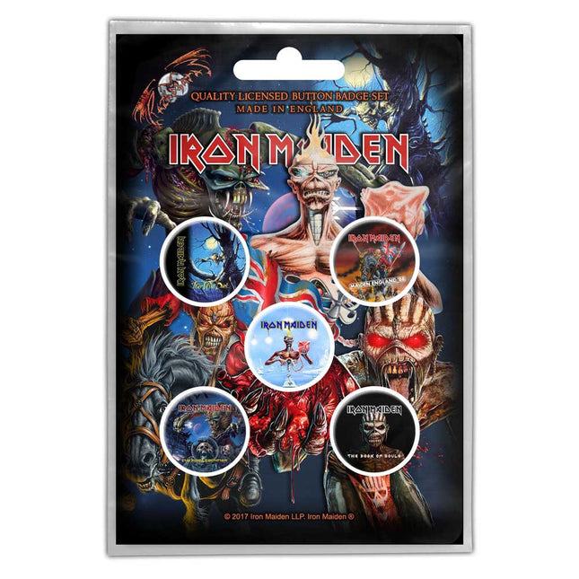 Iron Maiden Iconic Button Badge Pack Later Albums