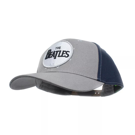 The Beatles Drum Unisex Cotton Adjustable Baseball Cap Gray & Navy Blue