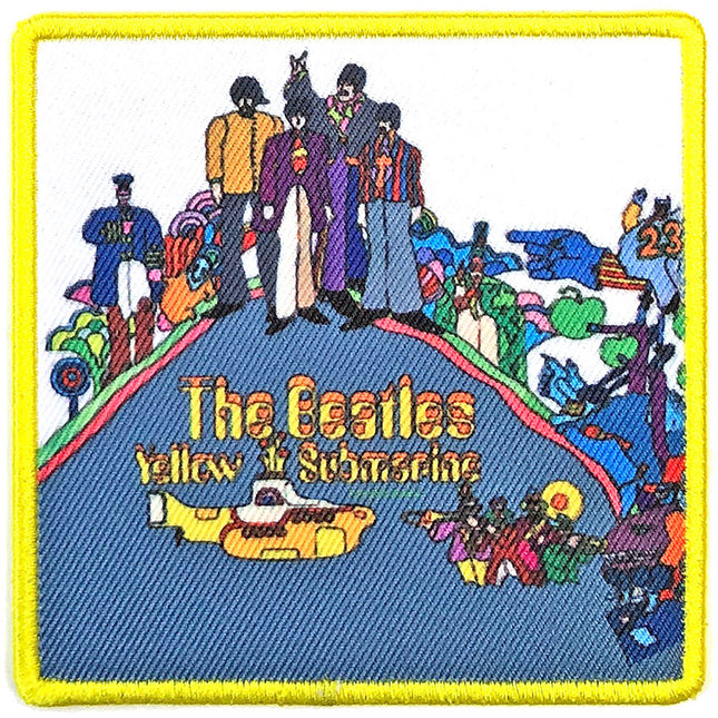 The Beatles Yellow Submarine Album Cover Printed Cotton Iron On Standard Patch