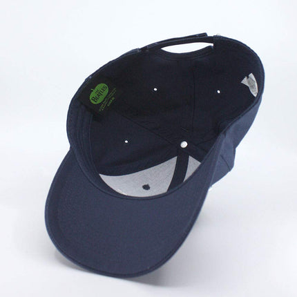 The Beatles Unisex Cotton Adjustable Baseball Cap White Drop T Logo Navy