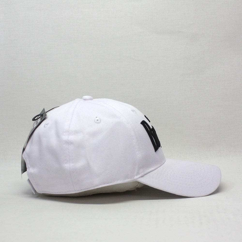 Pop Embroidered Low Profile Baseball Cap - 100% Brushed Cotton Twill, Adjustable Strap, Unstructured (Black)